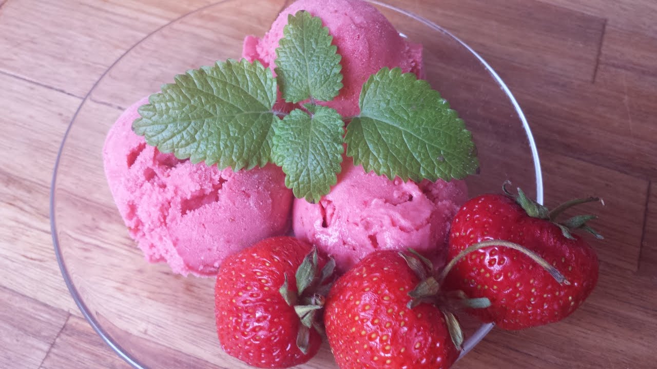 Thermomix TM 31 Erdbeereis - Blitzeis aus Erdbeeren in Sekunden