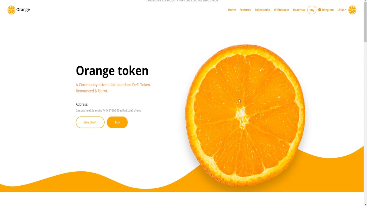 OrangeToken - New Community Driver BSC Token - 1000X potential Token!!