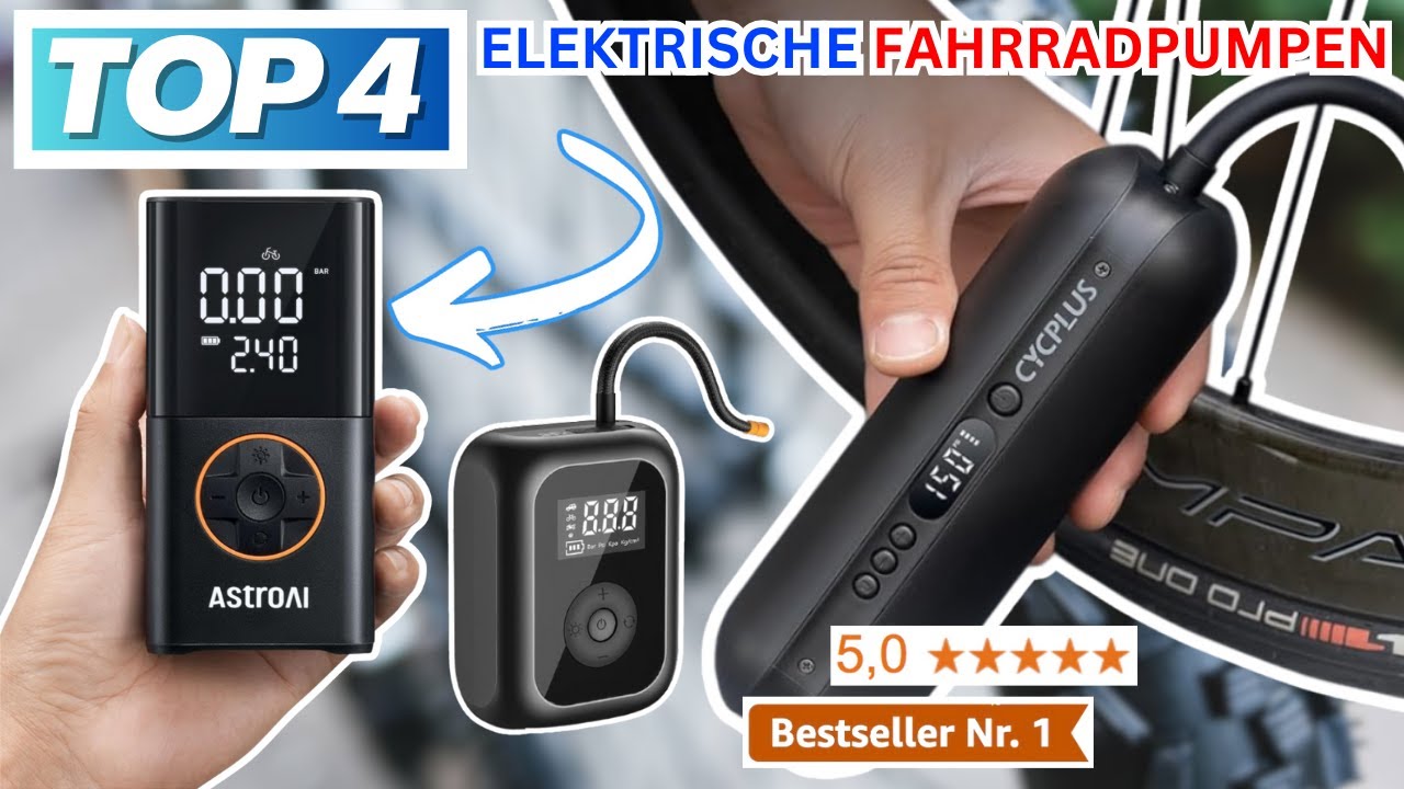 Beste ELEKTRISCHE FAHRRADPUMPEN (Testsieger 2026) | Top 4 Elektrische Fahrradpumpen Vergleich