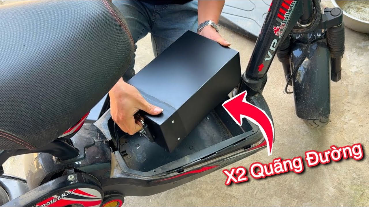 Pin Xe Điện 48V rẻ như pin hãng tháo lắp trong 1 phút tăng quãng đường lên 120km luôn