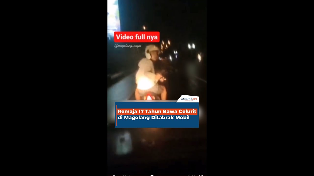 Remaja 17 Tahun Bawa Celurit di Magelang Ditabrak Mobil