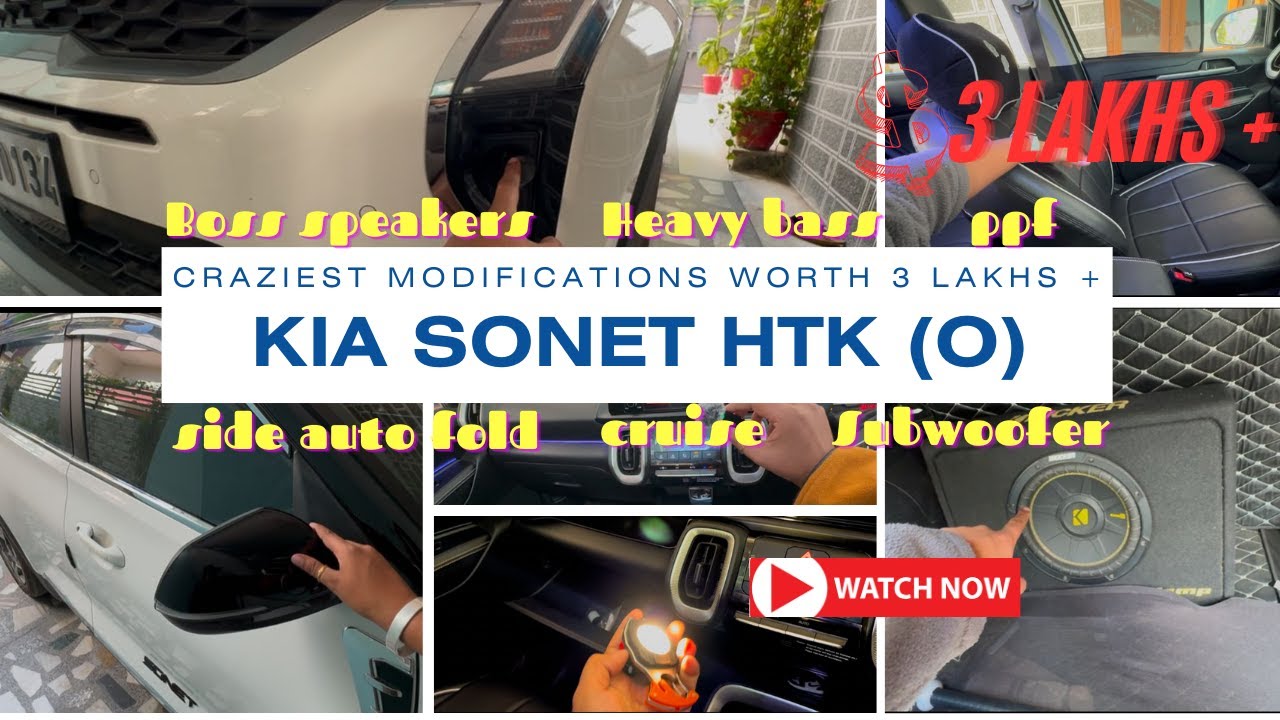 Kia Sonet Modification ₹2Lakhs | Top Upgrades for Style & Performance! #kiasonet #kia #modified