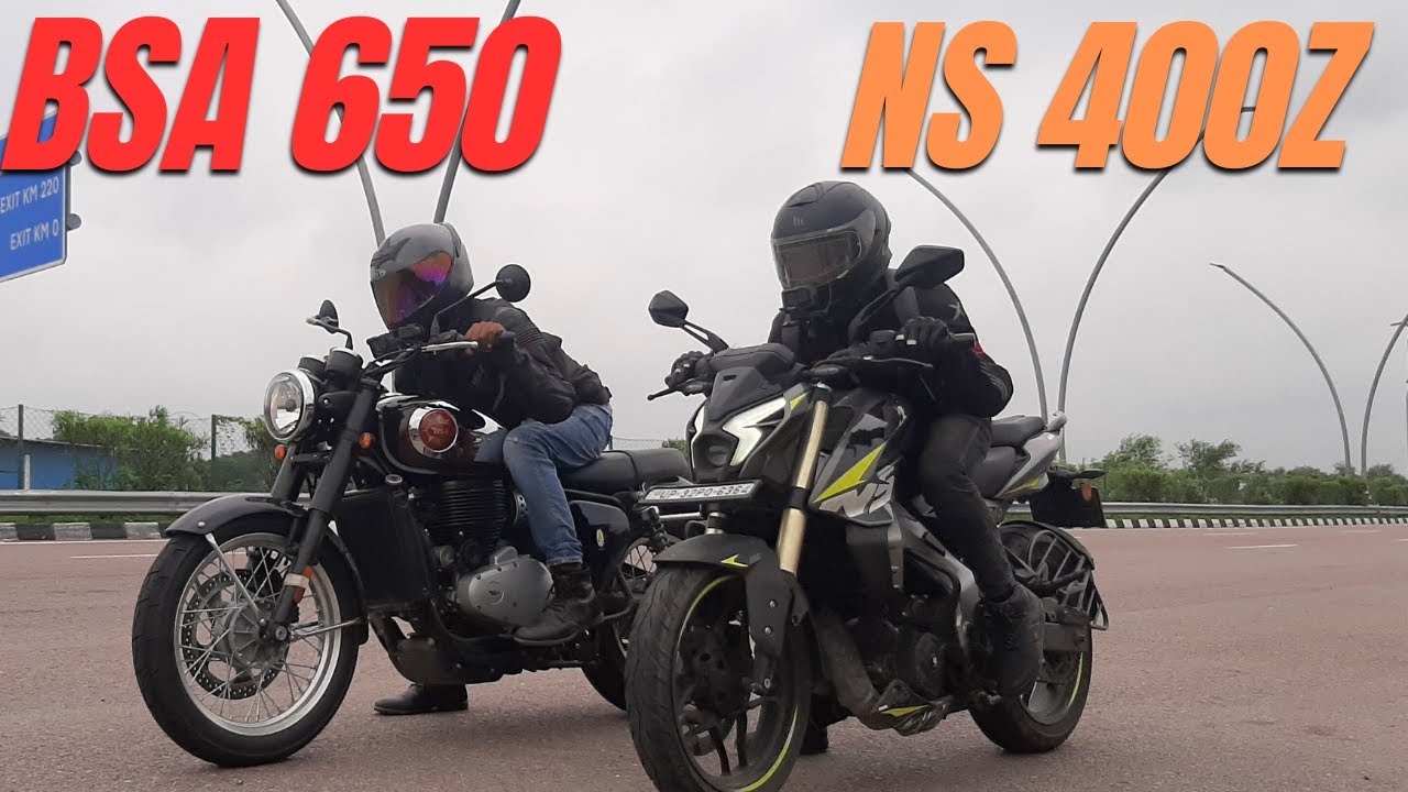 BSA 650 vs Pulsar NS400Z Drag Race