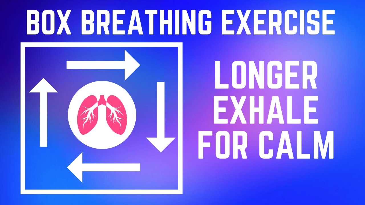 Box Breathing Exercises | Longer Exhale to Reduce Stress and Anxiety | TAKE A DEEP BREATH