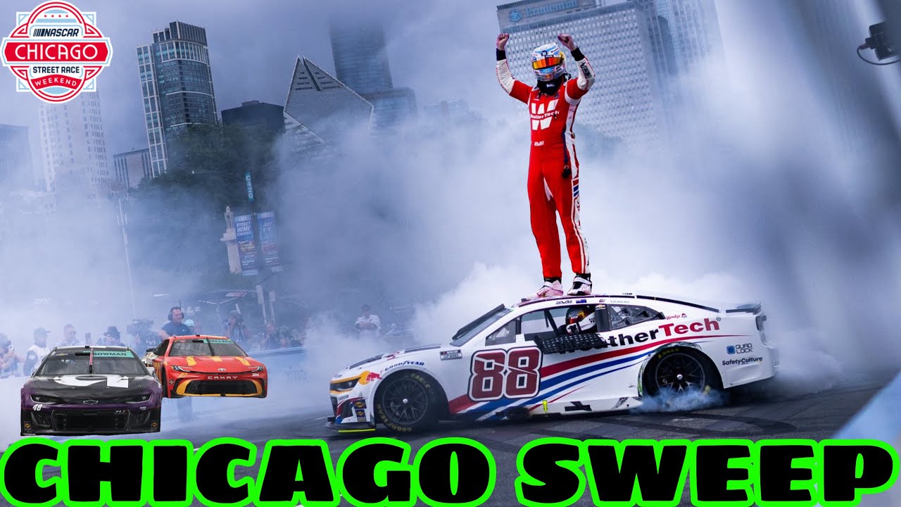 Shane van Gisbergen wins Chicago Street Race to complete weekend sweep, Bowman vs. Bubba round three