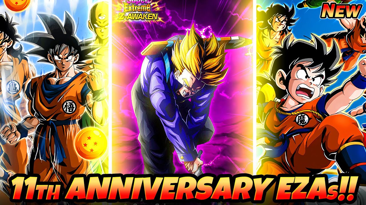 BREAKING NEWS 8th ANNI GOKU GOHAN LR EZAs Trunks Super EZA REVEALED!! New Events | DBZ Dokkan Battle