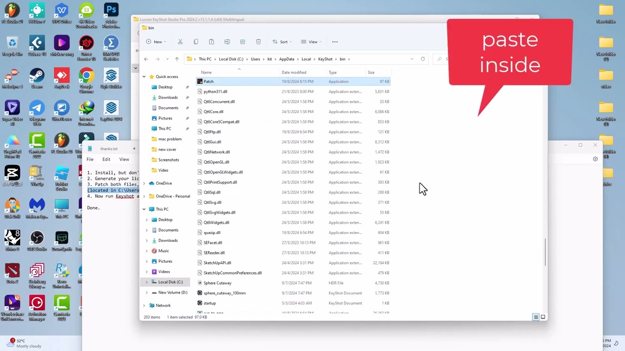 how to install Luxion KeyShot Studio Pro 2024 2 v13 1 1 4 Windows