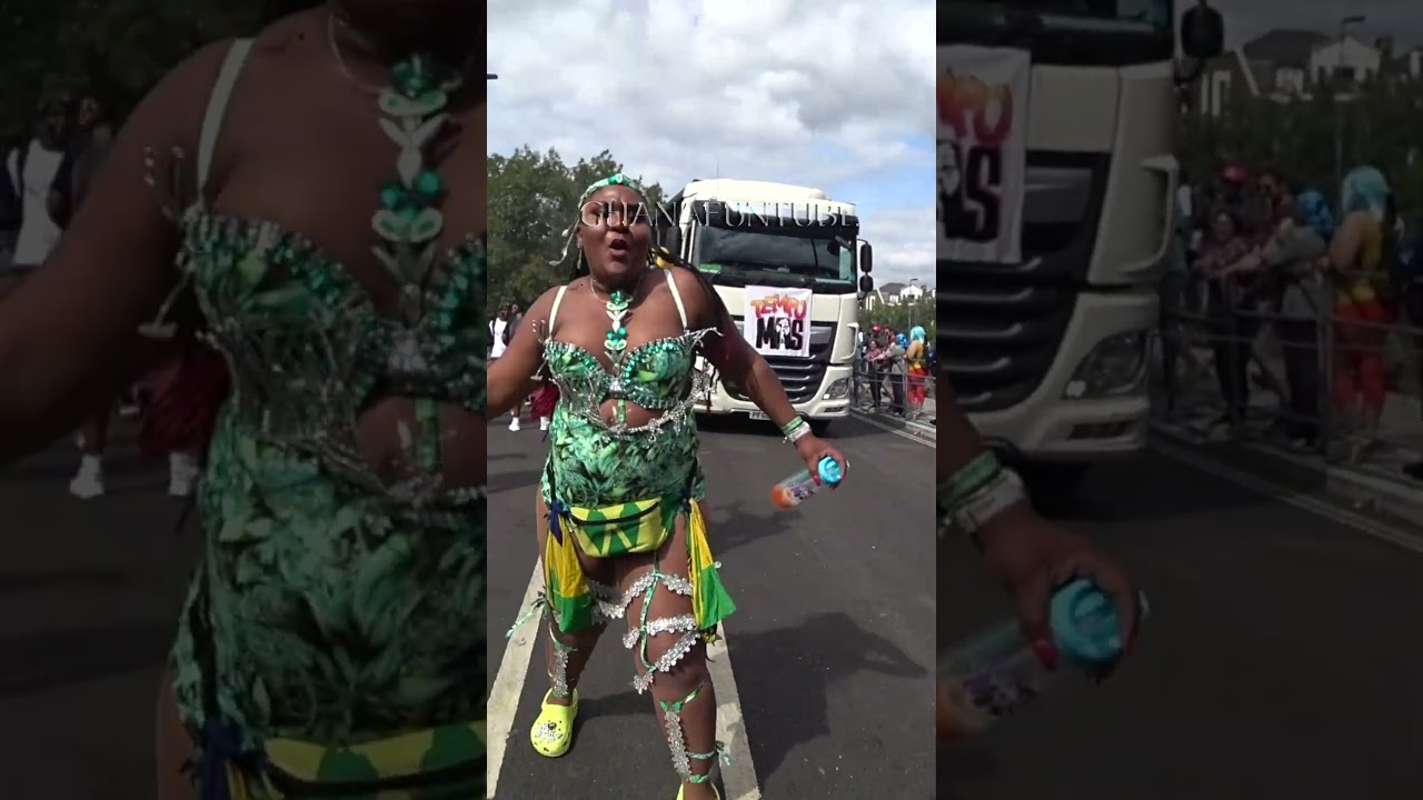Wild Caribbean Culture in notting hill carnival, lit 🔥 #shorts #viral #dance #music