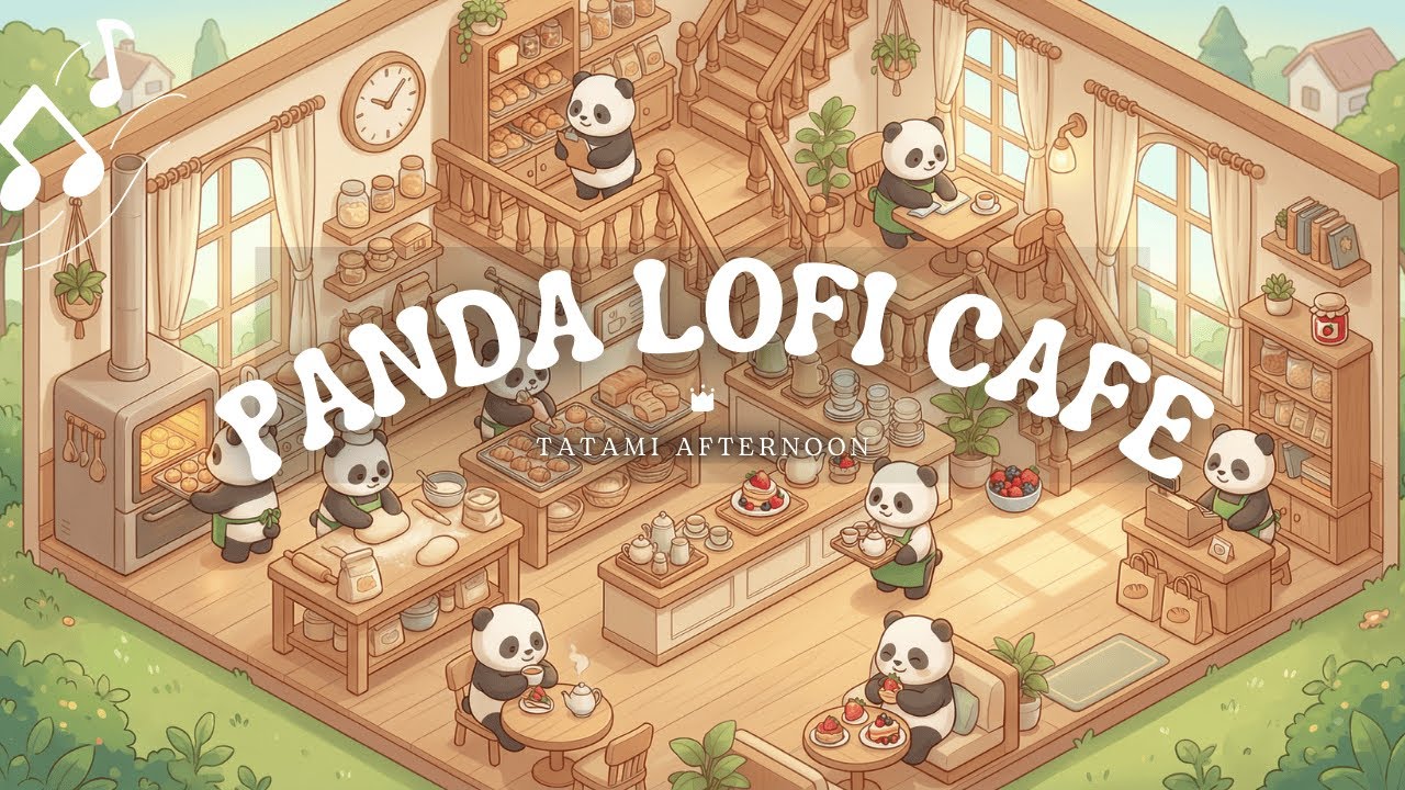 Panda Café LoFi 🍓🐼 Cozy Chillhop Beats for Work, Study & Relax