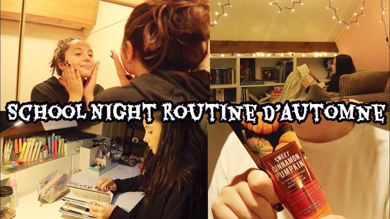 🍂 SCHOOL NIGHT ROUTINE D'AUTOMNE 🍁🍄🐿