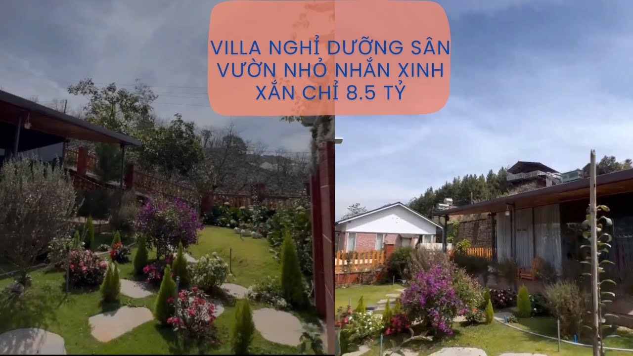 CHỈ 8TY5 CHO CĂN VILLA SÂN VƯỜN NHỎ NHẮN NGHĨ DƯỠNG ĐÀ LẠT