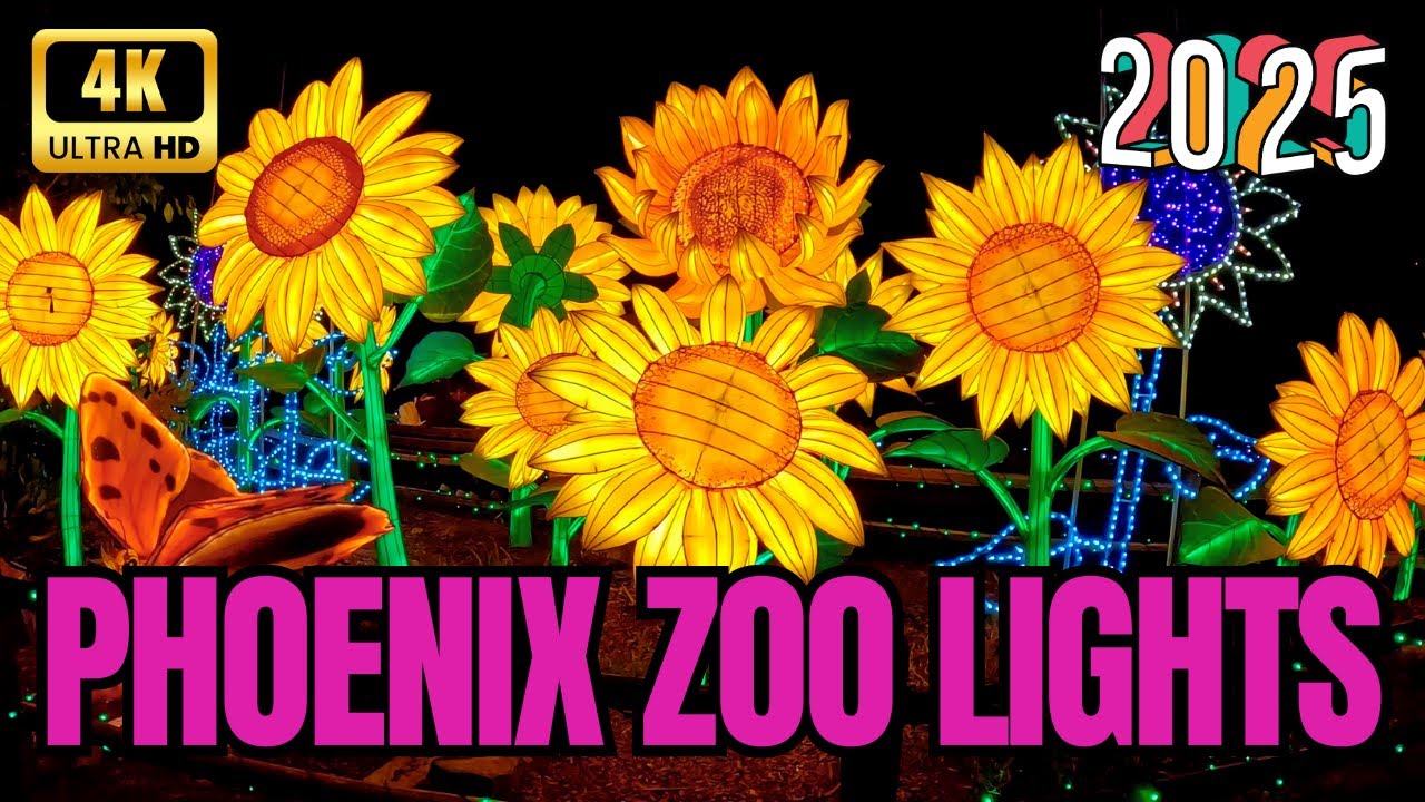 Phoenix ZooLights 2025 Xmas Desert Landscape