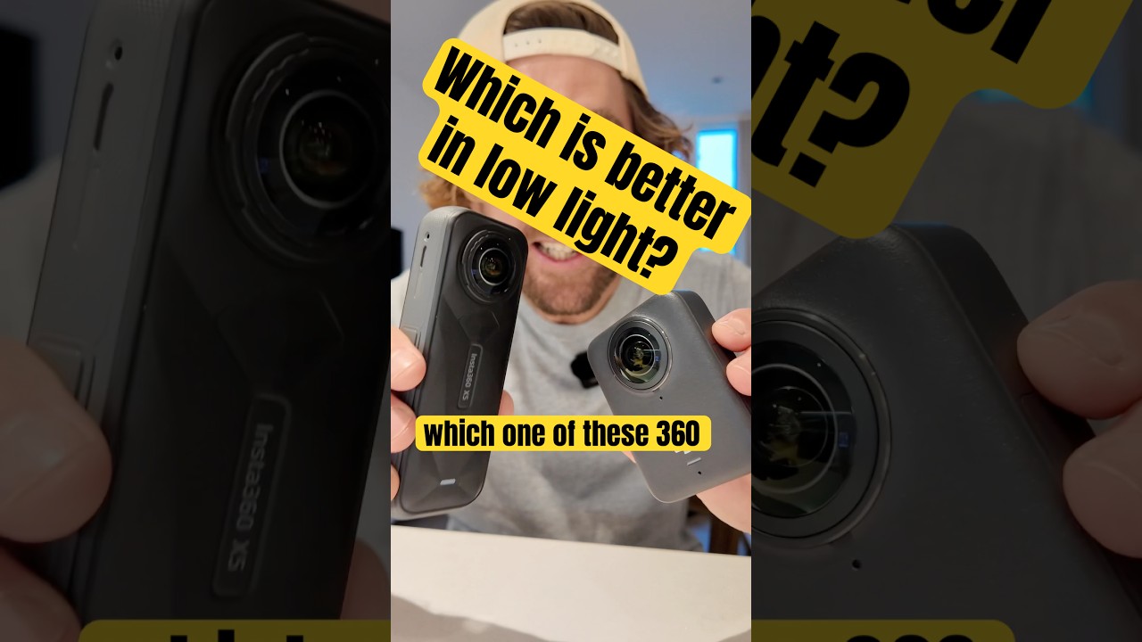X5 vs Osmo 360 in Low Light which is Better? #insta360x5 #djiosmo360 #lowlight #purevideomode