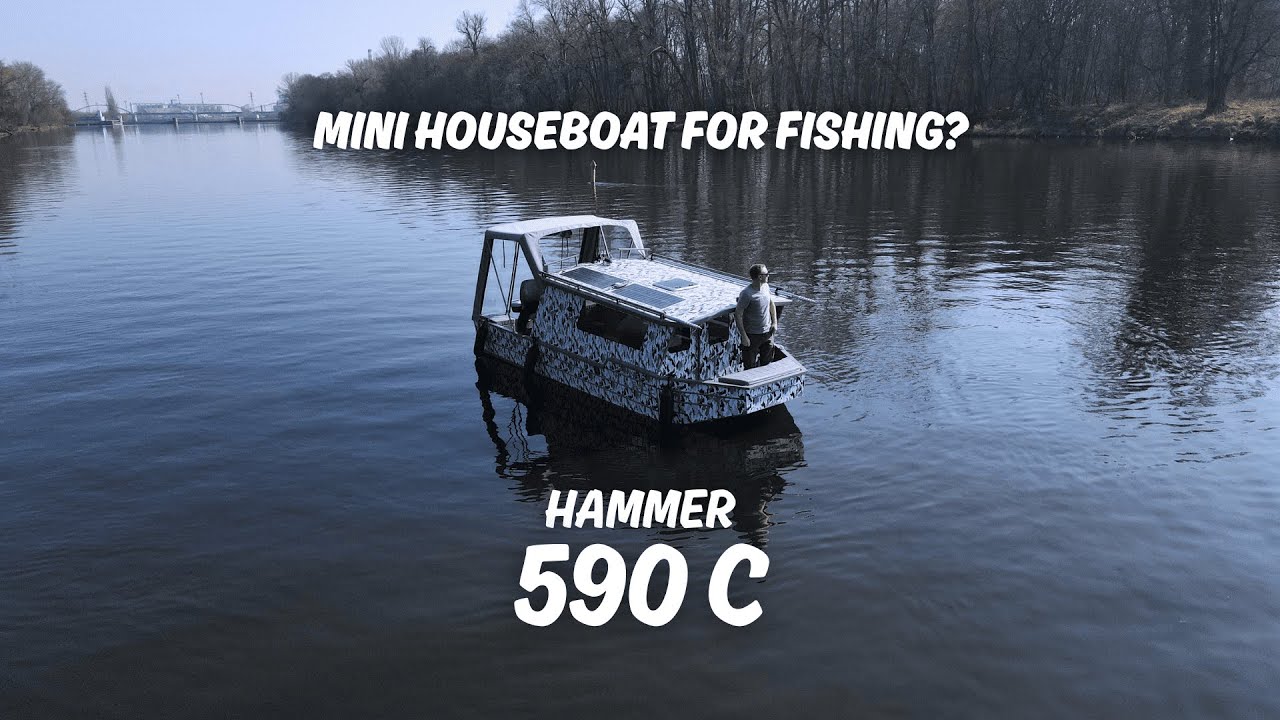 What advantages do aluminum fishing boats offer? Comfort of a mini houseboat + Power | Hammer 590 C