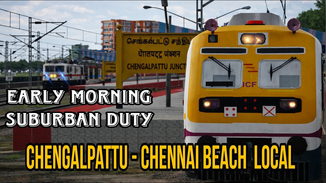 🔴LIVE | 40510 CHENGALPATTU - CHENNAI BEACH EMU | TRSR #indianrailways#trainsimulator#msts#emu#local