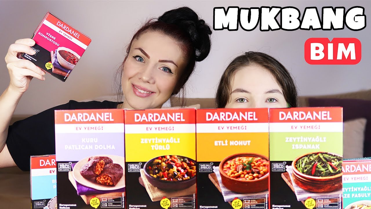 BİM'deki YENİ DARDANEL HAZIR YİYECEKLERİNİ DENİYORUZ | Mukbang Türkçe