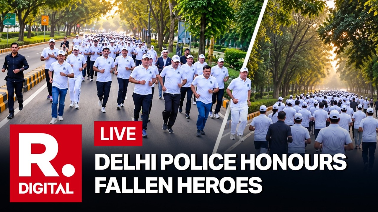 LIVE: Delhi Police organises 'Run For Martyrs' to honour bravehearts who died in the line of duty
