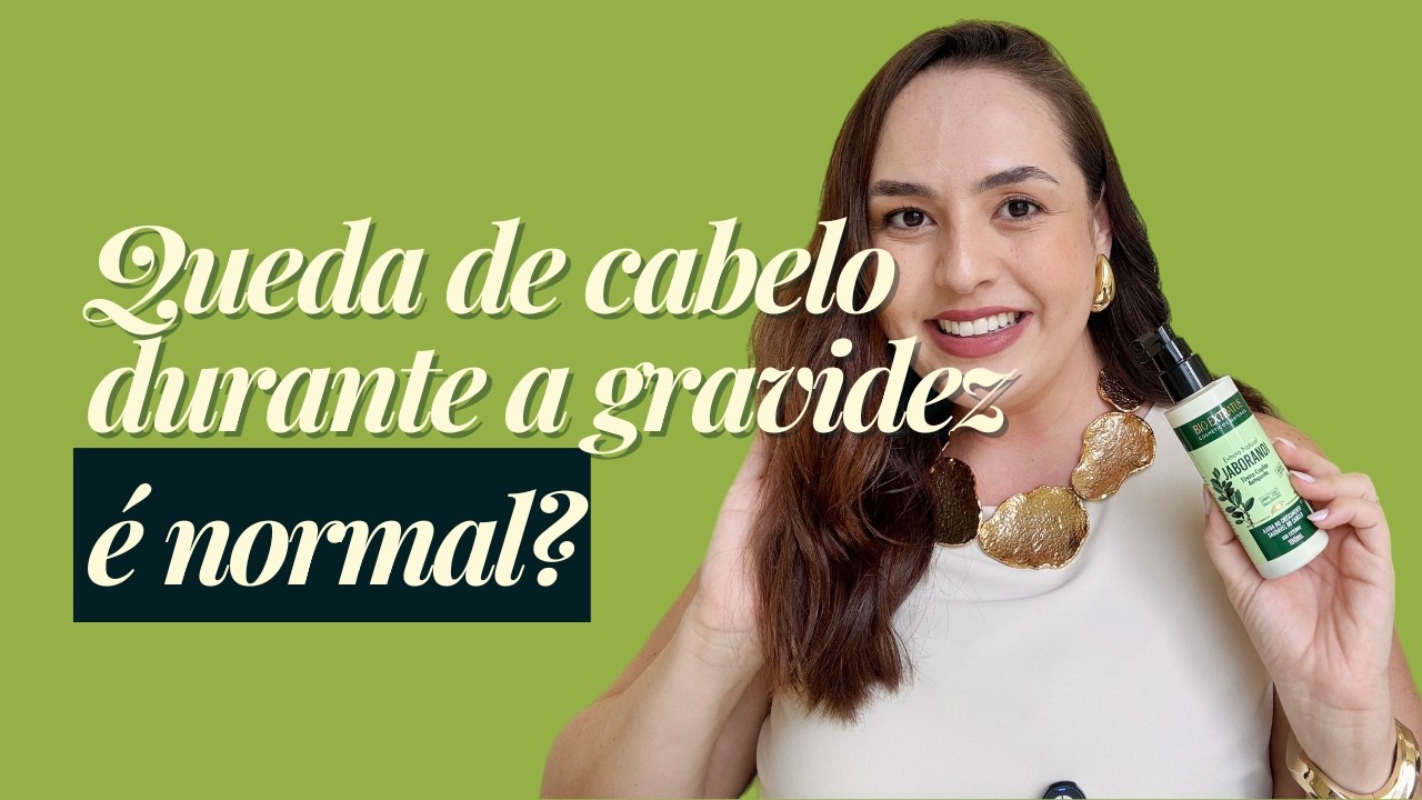 Queda de cabelo durante a gravidez. É comum?