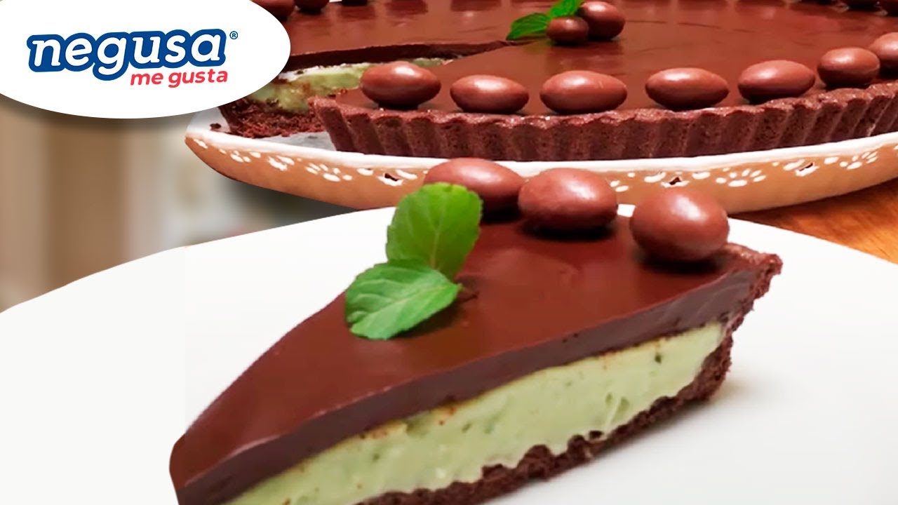 Tarta de menta y chocolate