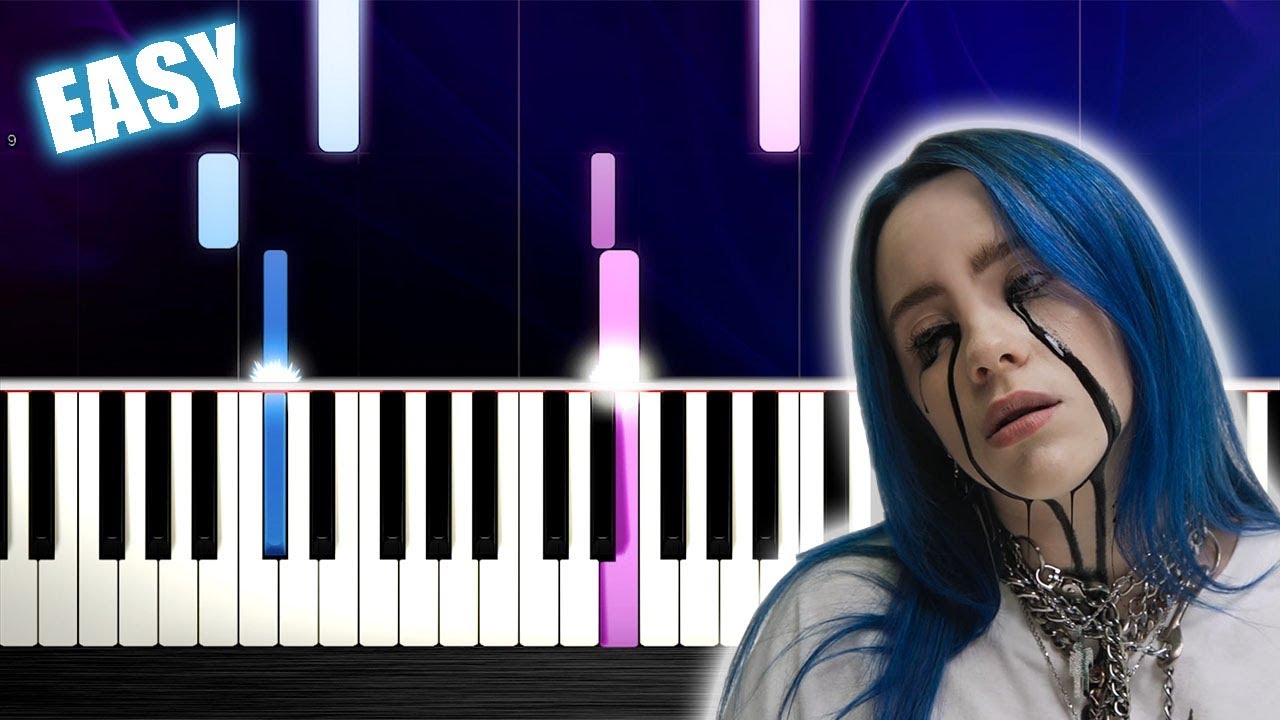 Billie Eilish - when the party's over - EASY Piano Tutorial by PlutaX