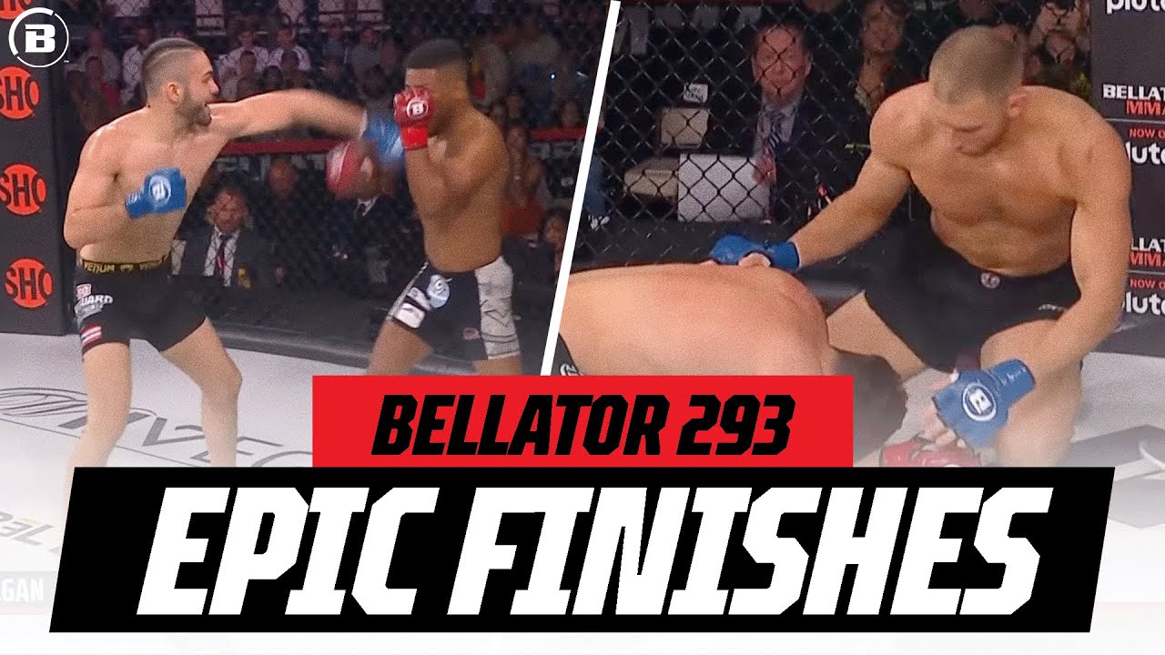 ALL of the epic finishes from the Bellator 293 Main Card Fights