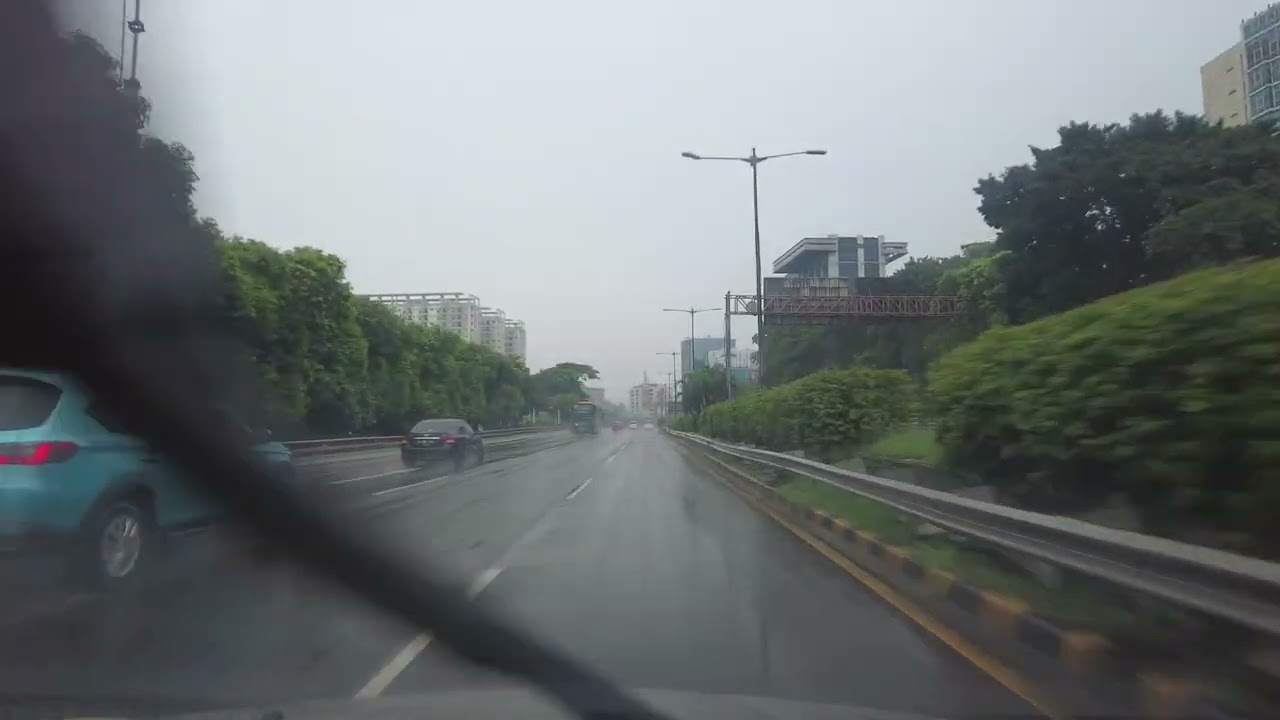 Rainy Morning Drive from Taman Mini East Jakarta to Tebet via Jagorawi & Jakarta Inner City Toll