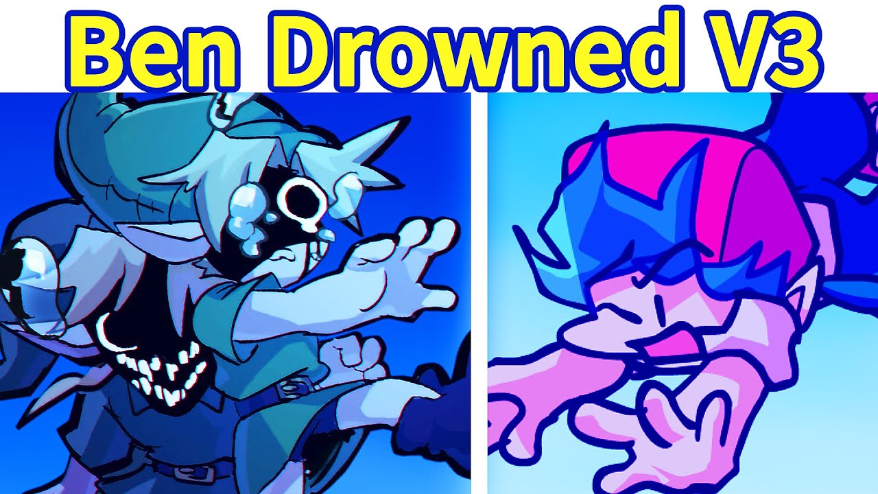 Friday Night Funkin': Ben Drowned V3 (Terrible Fate - Funkin' Drowned) FULL HORROR [FNF Mod/HARD]