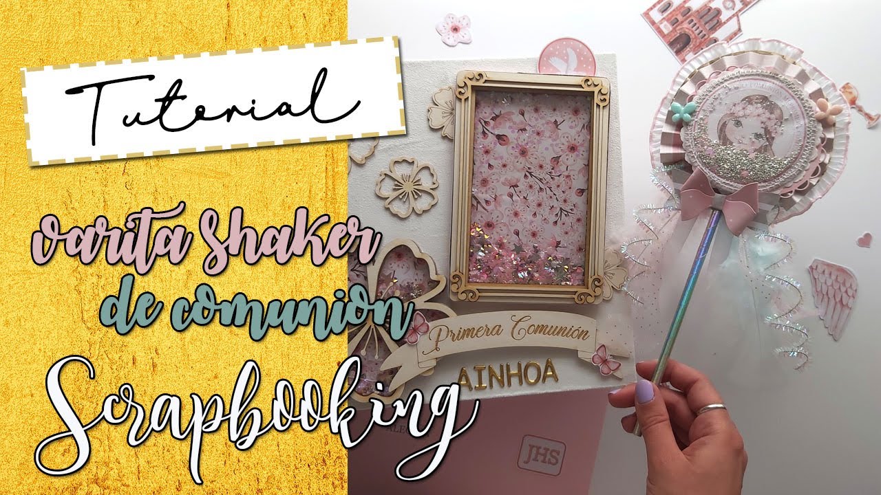 VARITA SHAKER DE COMUNIÓN | scrapbooking