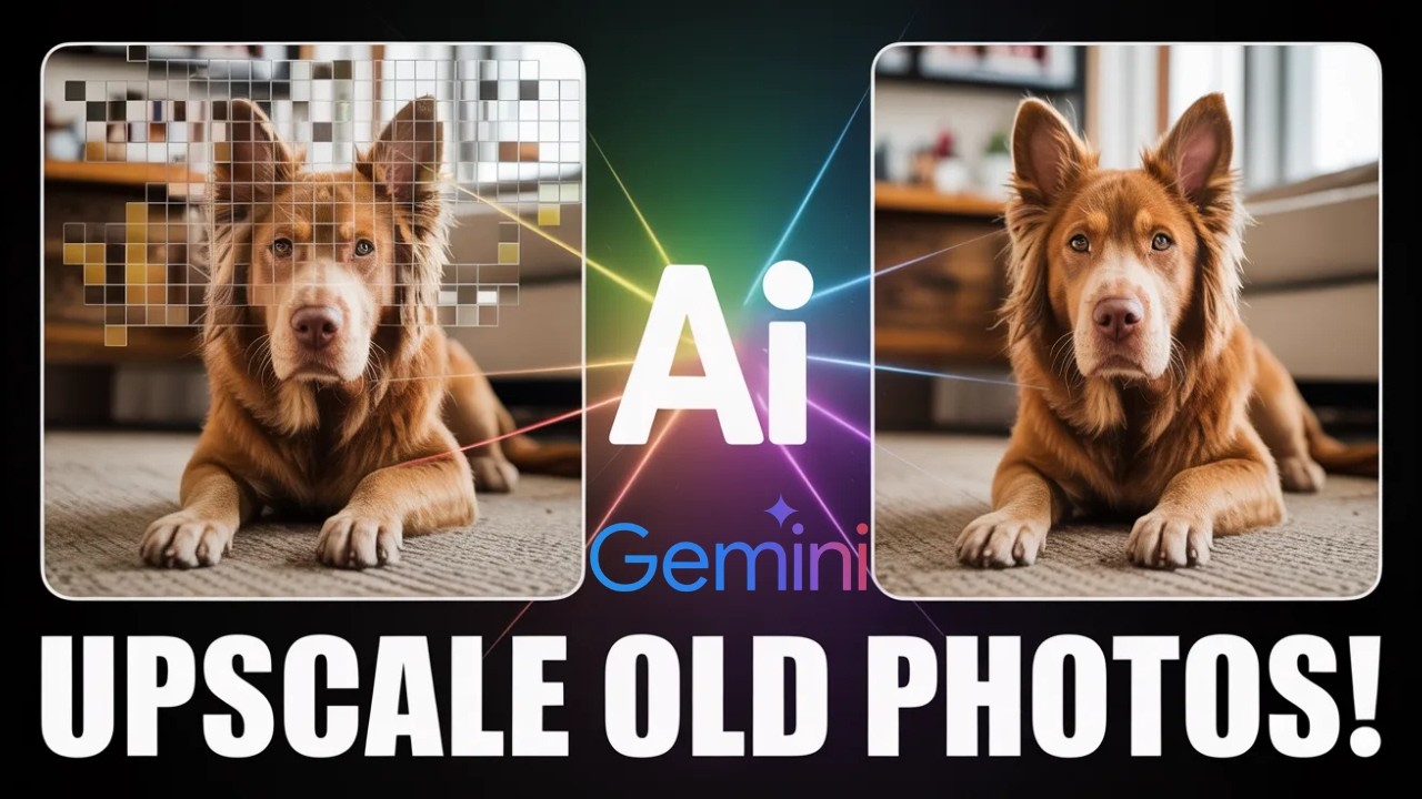 Улучшение старых фотографий с Nano Banana + Google Gemini | Пошаговое руководство для начинающих ...