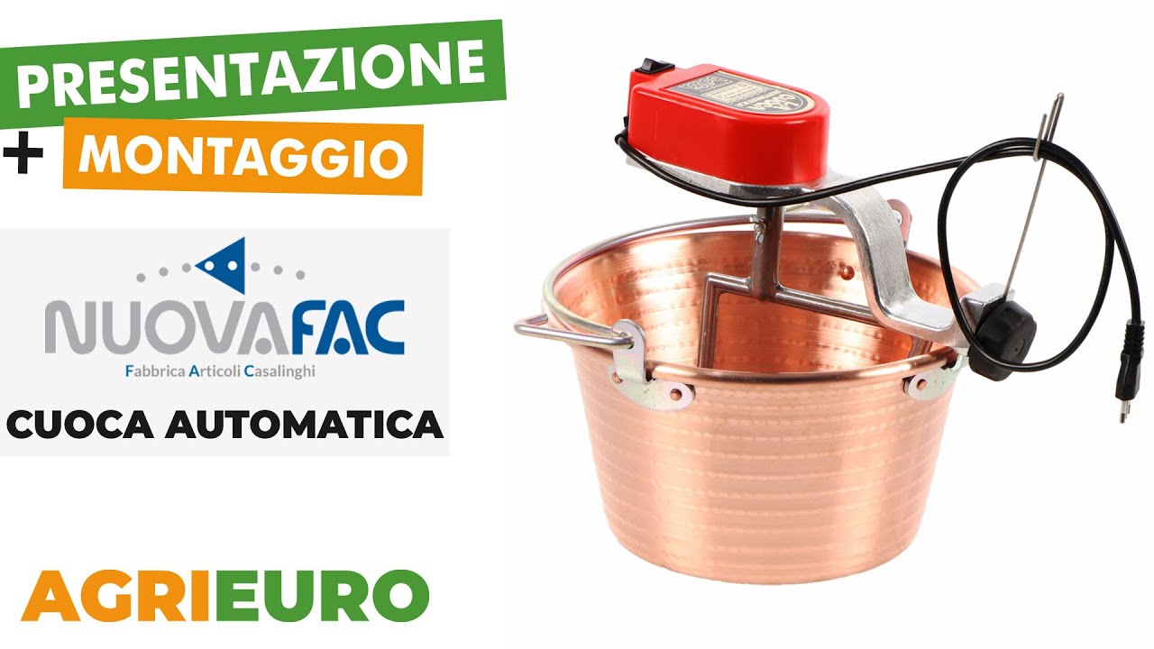 Presentazione e montaggio del NuovaFac Cuoca Automatica a induzione - Paiolo elettrico in rame