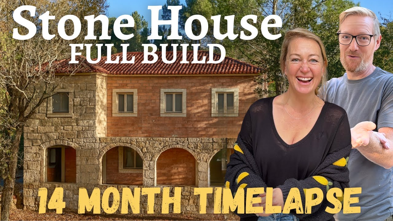 14 Months Building Our Stone House in Portugal | Full TIMELAPSE