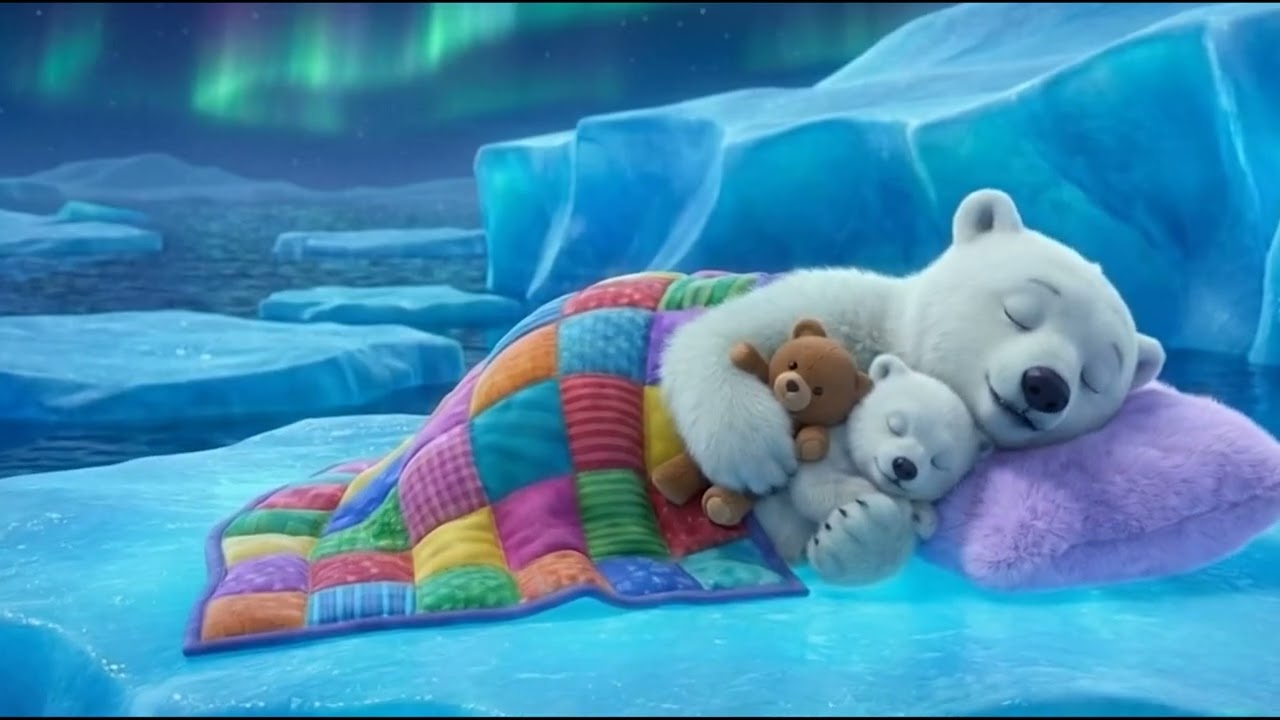 Sleeping Polar Bear 🐻🐻‍❄️ Relax time ASMR Arctic