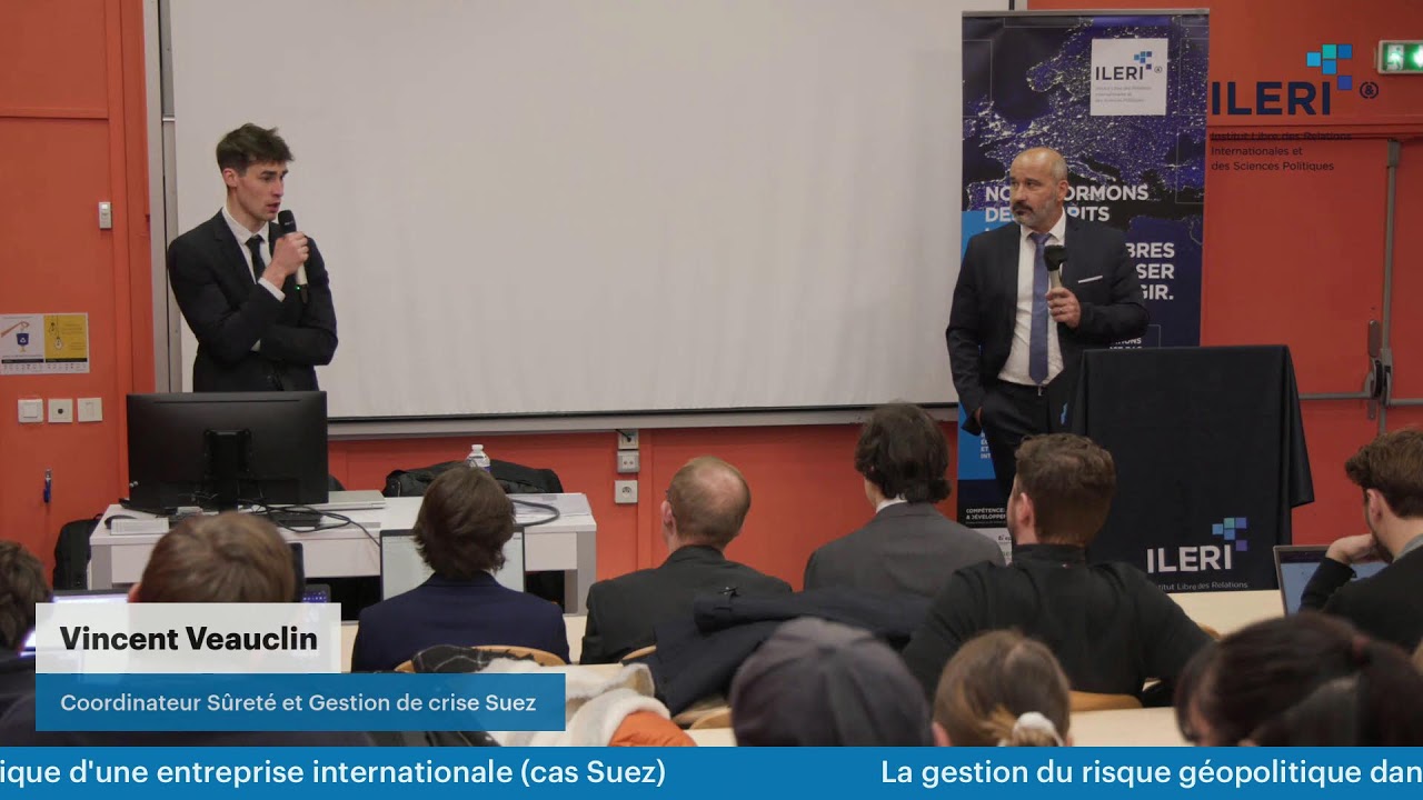 La gestion du risque géopolitique dans la politique d'une entreprise internationale (cas Suez)