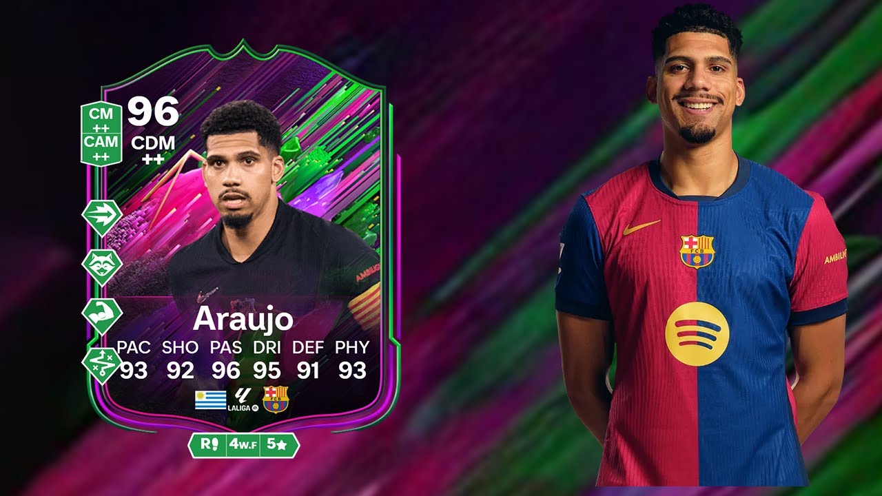 96 Shapeshifter Araujo player review FC25!