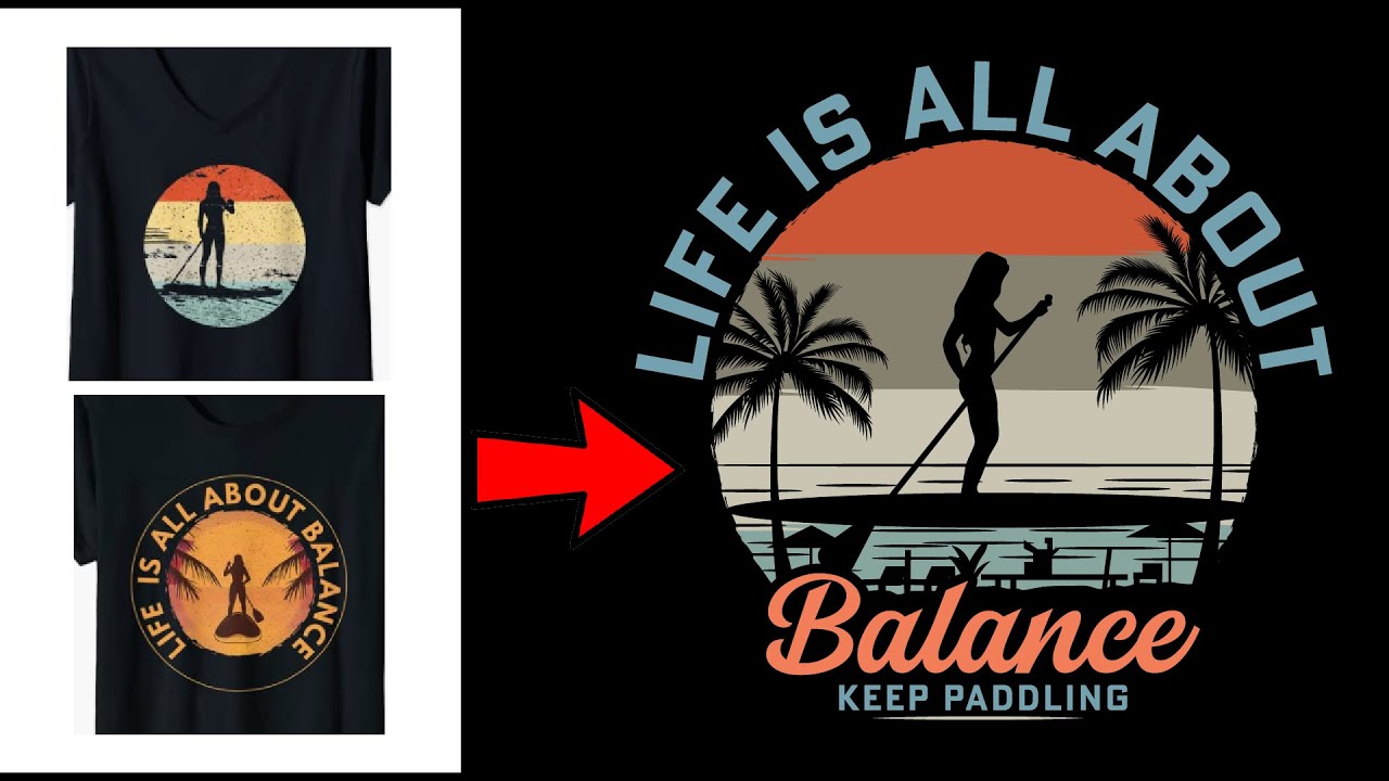 T-Shirt Design For Amazon Merch on Demand | How To Design A T-Shirt Graphic| T-Shirt Design Tutorial