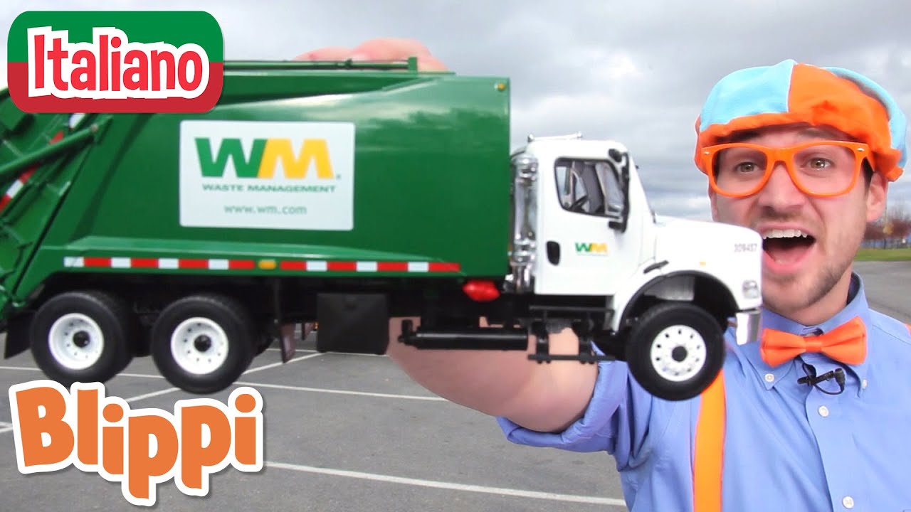 Riciliamo con Blippi e i camion dei rifiuti | Blippi in Italiano | Video educativi per bambini