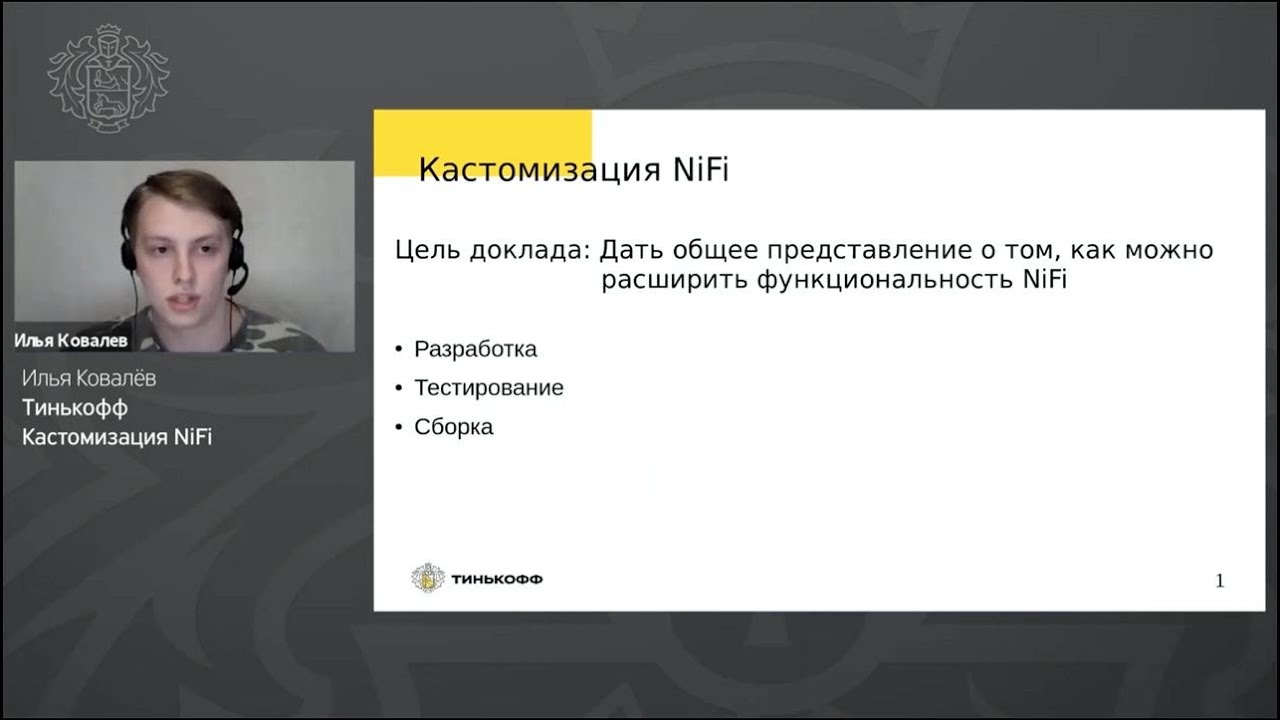 Илья Ковалев, Тинькофф - Кастомизация NiFi