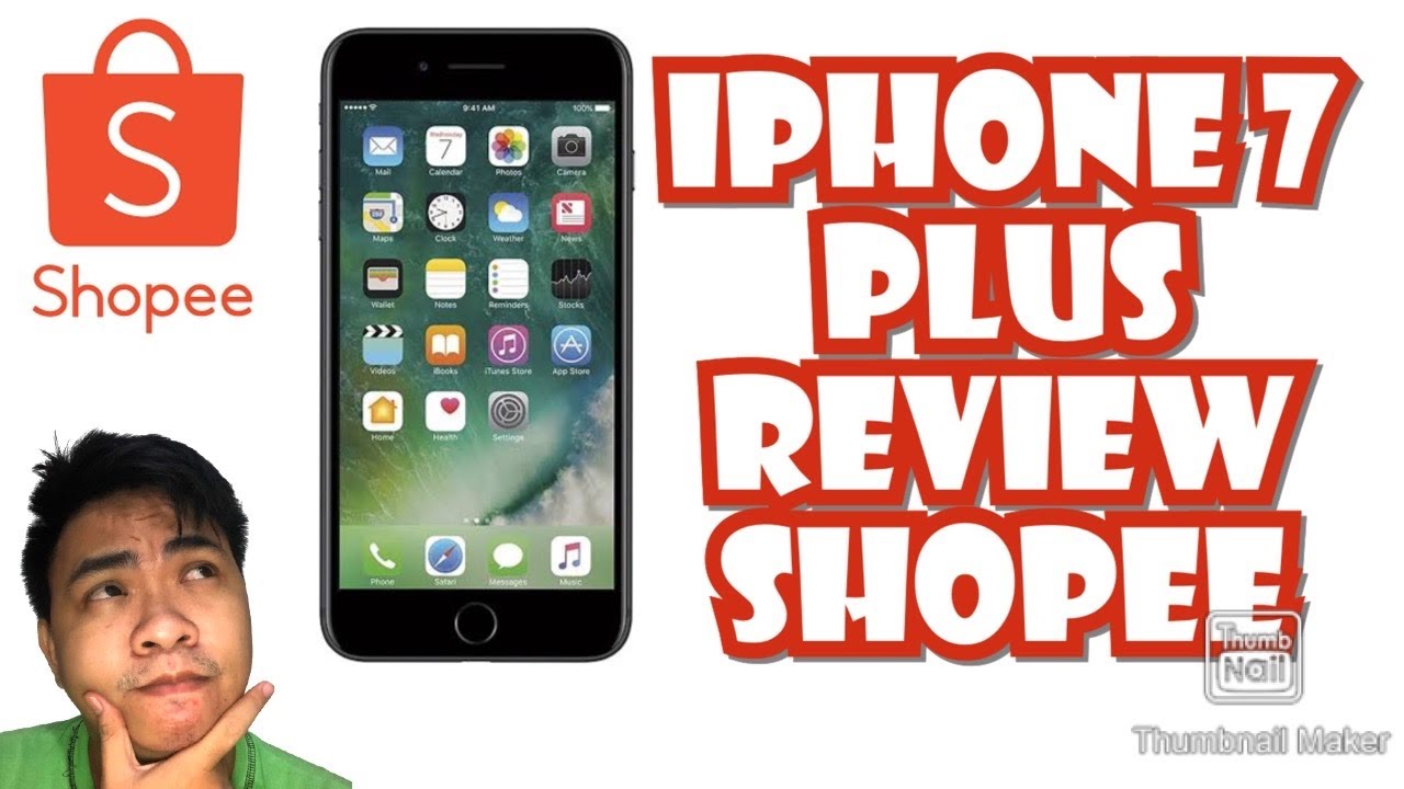 IPHONE 7 PLUS | REVIEW FROM SHOPEE | ENGLISH