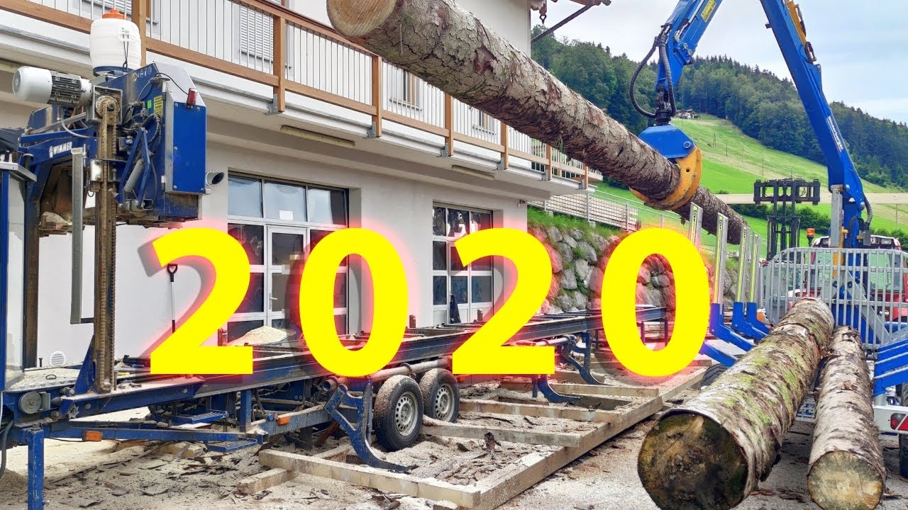 Impressionen 2020 / Mobiles Sägewerk, Portable Sawmill Big Mobile Bandsaw Throwback 2020 Impressions