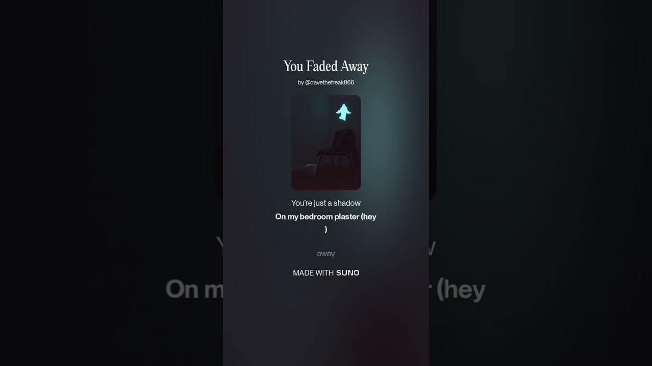 You Faded Away