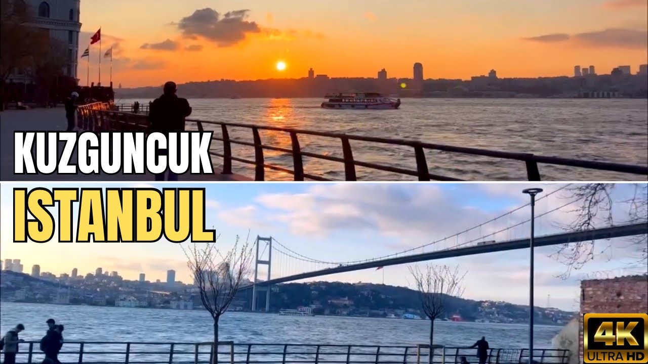 🇹🇷 Turkey Istanbul Bosphorus Uskudar Kuzguncuk Caddesi Paşa Limani Caddesi 4K
