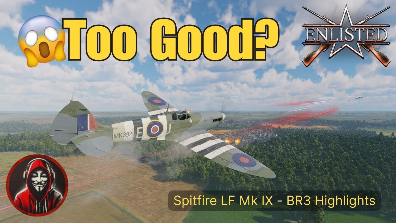 Spitfire LF Mk IX – Too Good for BR2? |Enlisted Review & Highlights #enlisted #freegames #aviation