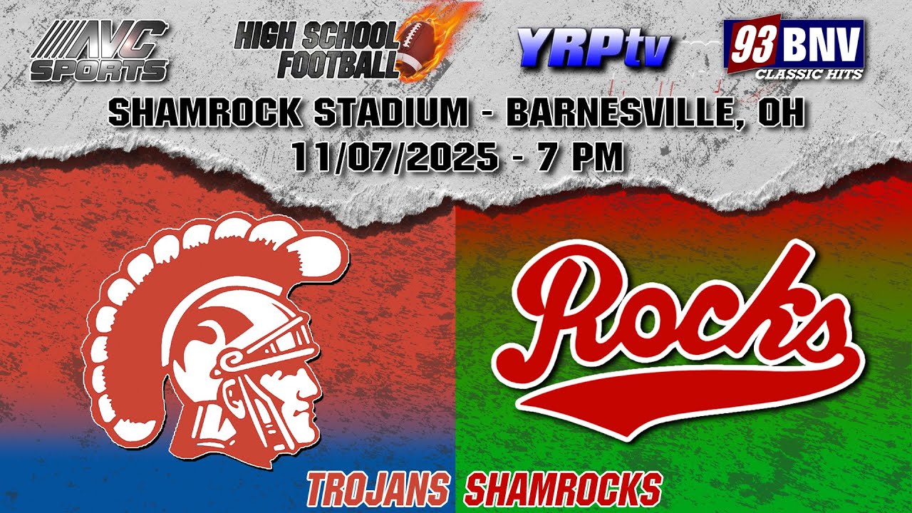 Portsmouth Trojans vs Barnesville Shamrocks HS Football Playoffs 11.07.2025