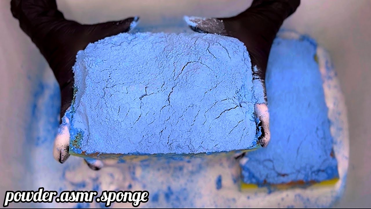 Fabric softener and laundry gel + powder 💙🤍🩷 Asmr squeezing sponge