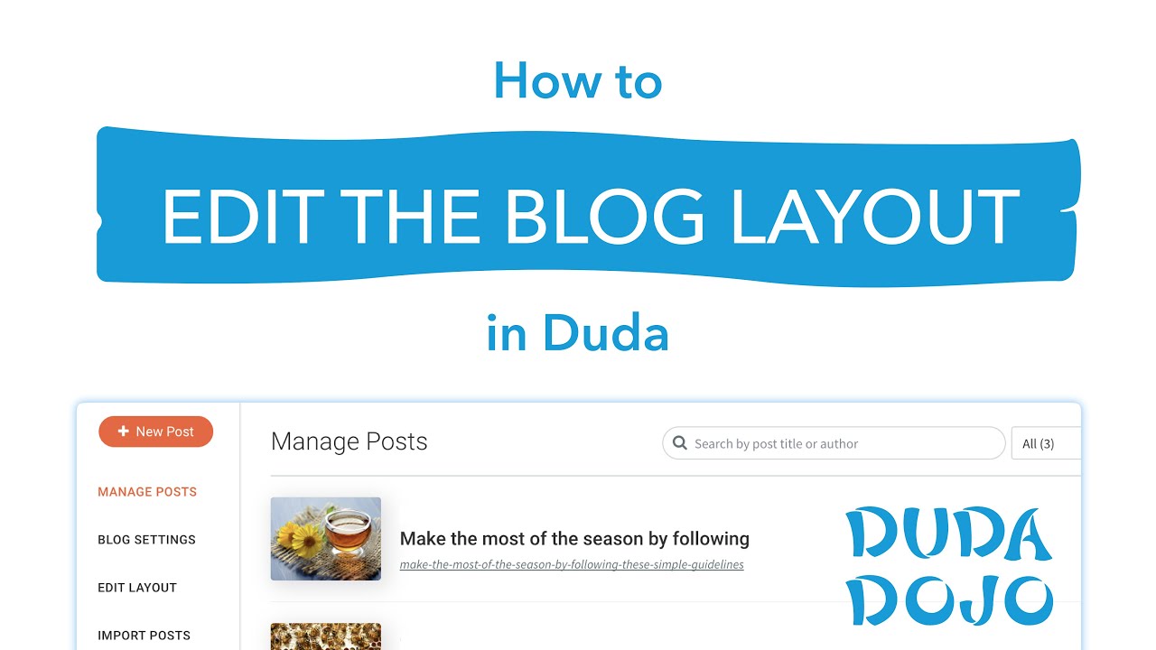 How to Edit the Blog Layout on Duda Part 2 | Duda Dojo