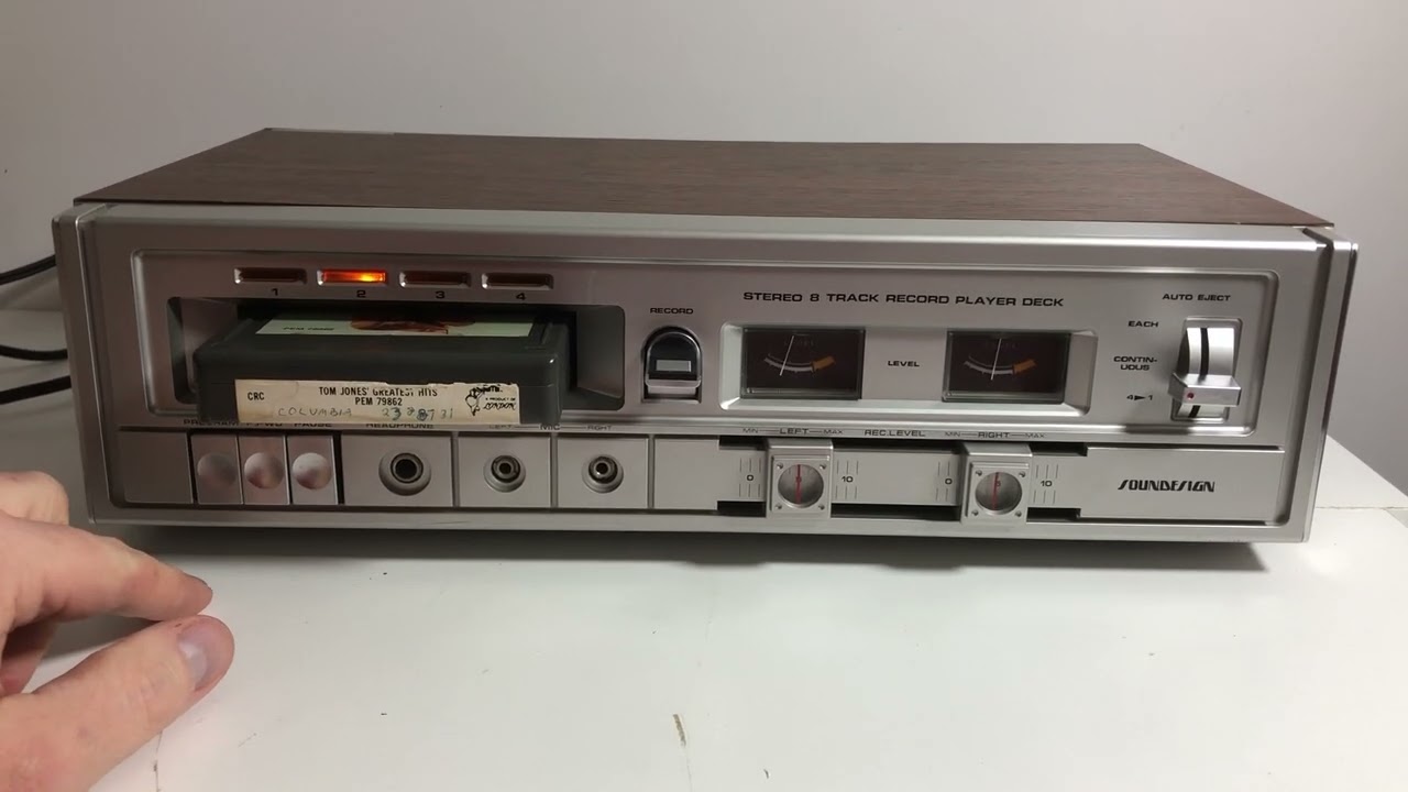Soundesign 8 Track Player Home Deck