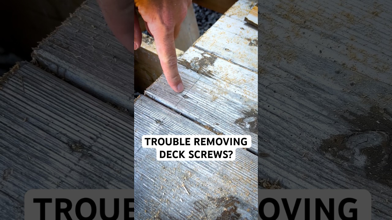 Can&rsquo;t get Screws Out? Here is a Quick Tip #shorts #tipsandtrcks #homeimprovement