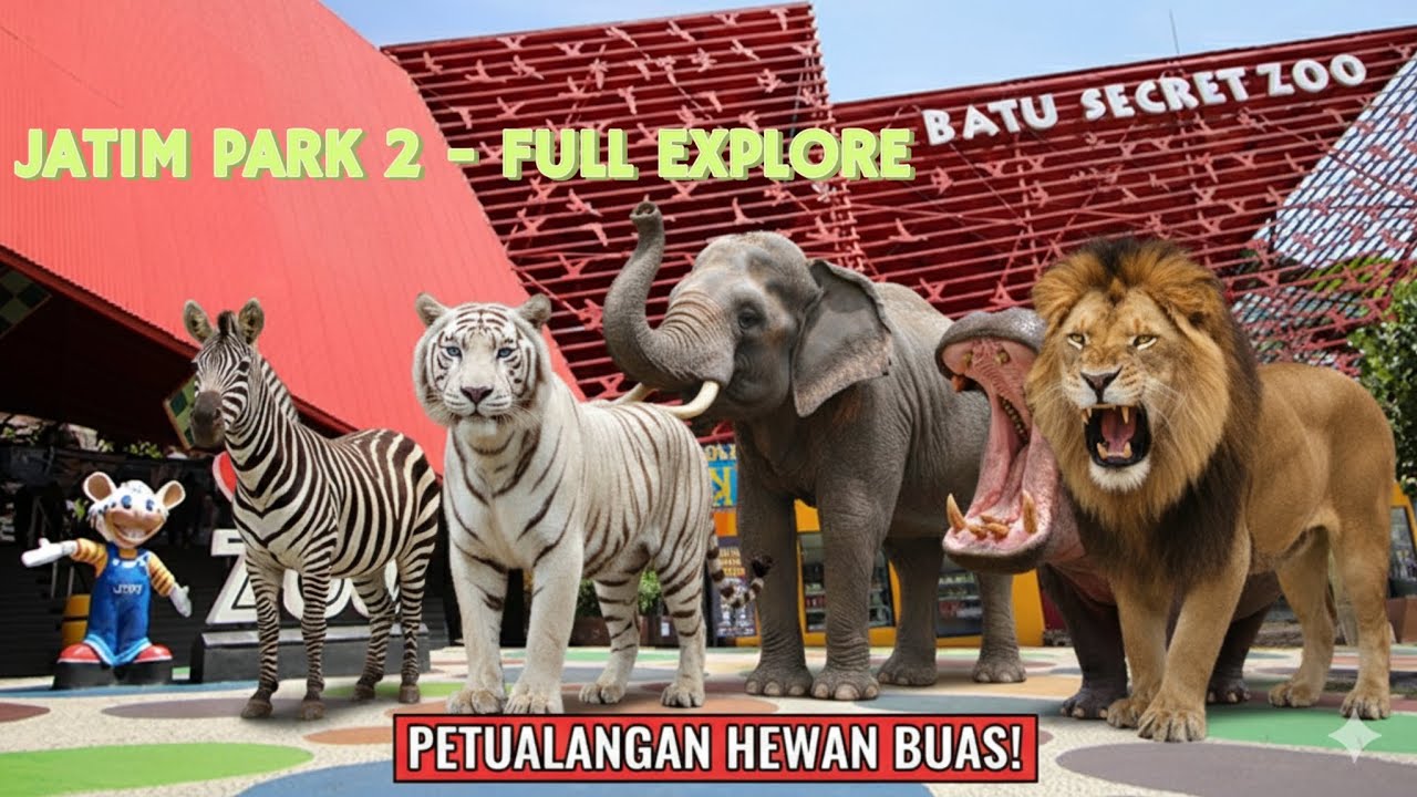 JATIM PARK 2 BATU SECRET ZOO TERBARU 2025❗Review Lengkap, Harga Tiket, dan Wahana Seru, Malang Zoo !