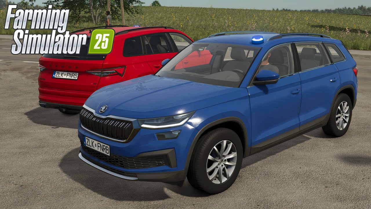 FS25 - 2024 Skoda Kodiaq POLICE - NEW CAR MOD for Farming Simulator 2025 ROLEPLAY | FS25 GAMEPLAY