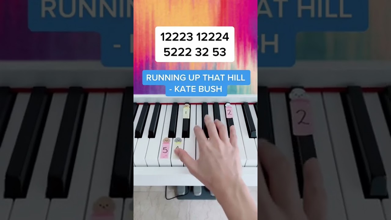 Stranger Things: Running Up That Hill - Kate Bush (Piano Tutorial) #runningupthathill #easypiano